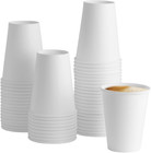  12 Oz - 100 Pack Paper Hot Cups  Coffee Cups - White  formerly Comfy Package 