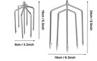 7 Prong Fishing Harpoon Gig Gaff Hook Stainless Steel Spear Head 8mm Thread