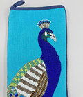 Jonathan Adler   Peacock Beaded Holiday Stocking   New