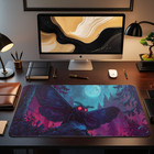 Mtg Playmat   80 s Moth Horror Themed Tcg Playmat   Unofficial Mtg Playmat