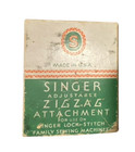 Vintage Singer Zigzag Attachment W manual  Box  Tools   Sewing Skills Book121638