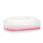Tupperware Cake Carrier Taker 18 Cupcakes Reversible Handle Locks New 
