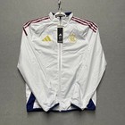 Real Salt Lake Jacket Men Small Blue White Adidas Anthem Reversible Full Zip Rsl