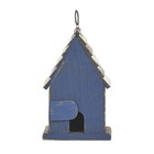 Rustic Patriotic Garden Distressed Wooden Decorative Bird House 9  H