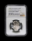 San Marino  1985  500 Lire  Silver - Ngc Pf69 - Top Pop      Music Year Bach Organ
