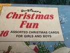 Vintage 1960s  Disney Fun Christmas Cards Box Set Mickey  Donald And Pluto Rare