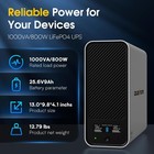 Goldenmate Ups 800w Lifepo4 Battery Pure Sine Wave Automatic Shutdown For Nas pc