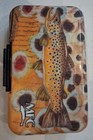 Assortment Of 18  Paterns Flies  W mfc Poly Fly Box Brown Trout Image