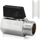 1 2  Rv Hot Water Drain Valve - Water Heaters Mini Drain Plug With Tape Black