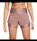 Nike Dri-fit Swift Mid-rise 2 In 1 3 Running Short Built In Brief Womens Medium
