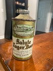 Rare Salute Cone Top Beer Can Irtp Rainier Brewing Co  S f   Calif Mint Rare Cap