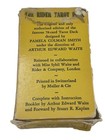 The Original Rider Tarot Deck Rider-waite Authorized Wr78 78 Cards No Booklet