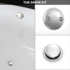 Bathtub Drain Kit  tip Toe With 2-hole Overflow Fits 1-3 8    1-1 2  -2 5 10 Pack