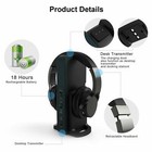 Wireless Tv Headphones With 2 4g Digital Rf Transmitter  Hi-fi Over-ear Cordless