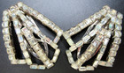 William Delillo Set Of Sparkling Ice Rhinestone Vintage Dress Clips