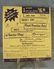 Vintage 1950 s Ted Granstedt Waikiki Hawaii Nite Club Tour Pamphlet