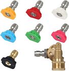 7 Nozzle Tip Pressure Washer Spray   Quick Connect Pivot Adapter Coupler 3 Angle