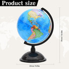 World Globe For Kids Learning - 8 Inch Interactive Earth Globe With Stand For Ch