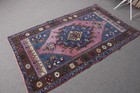 Turkish Vintage Rug 3 6x6 1 Ft  110x187 Cm   Blue Floral Paisley Rug
