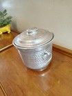 Vintage Hammered Aluminum Ice Bucket Made In Italy
