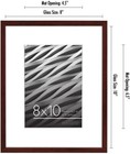 8x10 Picture Frame With Shatter-resistant Glass - Use As 5x7 Frame With Mat