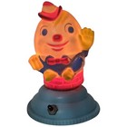 Humpty Dumpty Rubber Lamp Night Light Nursery Plastic Base Works Vtg