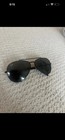 Ray-ban Aviator Men s Sunglasses Black Metal Frame Gray Tinted Glass Lenses