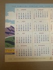 1954 Union Pacific Railroad Calendar  works In 2027  5 5   x7    See Pics Vintage