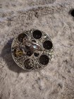 Vtg Hollywood Regency Stylebuilt Metal Faux Pearl Gold Tone Lipstick Holder Brus