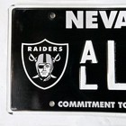 Nevada Raiders License Plate     free         Al L304   Nfl Football Specialty Graphic