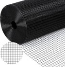 Black Hardware Cloth 1 2   48   X 100  19 Gauge Chicken Wire Fencing Pvc Coat   