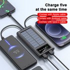 3x 4 Usb Solar Charger 900000mah Power Bank Portable Battery External Waterproof