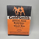 Goldsmith Official Rules Basketball Volleyball Season 1937-1938 Vintage Booklet