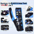 Professional Network Tool Kit   14 In 1 - Rj45 Crimp Tool  Cat6 Pass Through Con