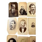 Lot Of 15 Antique Carte De Visite Photos Men With Mustaches   Beards 4 X 2 5   