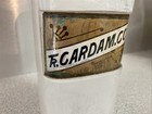 Antique Apothecary Label Under Glass Large 10    Sq Bottle Tr Cardam Co 1889 Wt Co