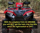 Polaris Sportsman Led Light Kit 2884859 Custom Harness W  Drl Halos 570 850 1000