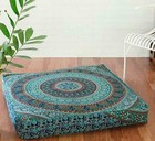 New Decorative Floor Pillow Mandala Cushion Cover Pouf Case Boho Sham
