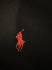 Polo By Ralph Lauren Men   s Black Knit Sweater Size L 100  Pima Cotton Red Logo