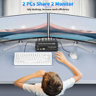 2x2 Dual Monitor Hdmi Kvm Switch 4k 60hz 2 Port Usb Kvm Switcher For 2 Computers