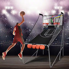 Indoor Basketball Arcade Game Double Electronic Hoops Shot 2 Player W 4 Balls
