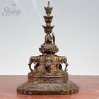 Authentic Bronze Damo Buddha Statue Ancient Chinese Artifact Tibet 19th Century