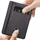 Mens Rfid Blocking Leather Wallet Credit Card Id Holder Zipper Purse Waterproof