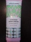 New Sealed Refreshments Luscious Hand Cream   citrus Spritz   2 Fl Oz  Free Ship