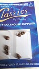 Dollhouse Miniature Tiny Bronze Knobs Metal Doors Or Drawer Pulls X6 1 12 Scale