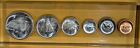 1967 Canada Proof mi Set In Heavy Clear Epoxy  Bright Luster  Desk Display