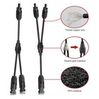 2   Solar Panel Y Branch Cable Connection Waterproof Adapter Connector Extension