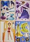 Dress Up Girls Paper Dolls With Over 60 Fashion Pieces Each  Set Of 4 