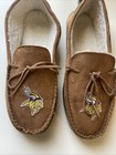 Men s Nfl Team Color Big Logo Moccasin Slippers House Shoes Size Medium