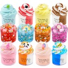 12 Pack Slime Kit - Jelly Cube  Butter   Cloud Slime - Stress Relief Toy For Kid